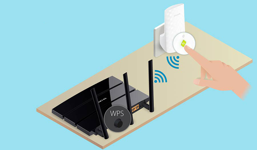 Repetidor WiFi Dual Band RE200 expandiendo se&ntilde;al inal&aacute;mbrica para cobertura total en el hogar